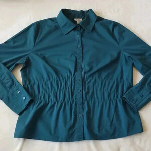 Worthington women's Stretch Green Large Shirt